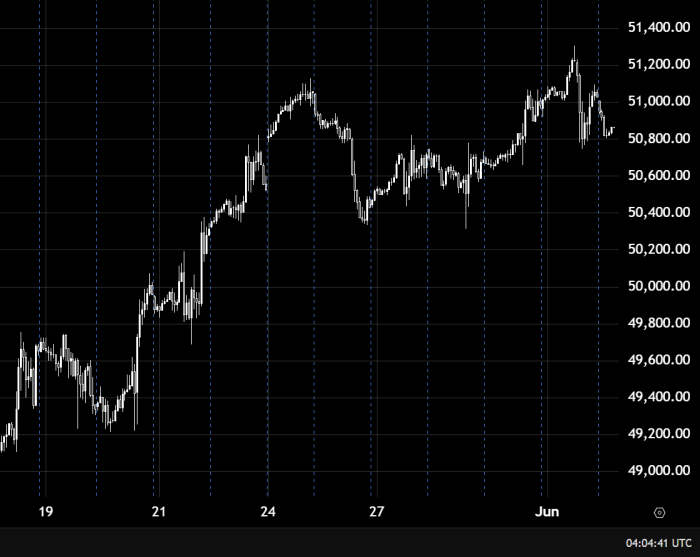Dow Jones Maintains Bullish Trend Above 50800